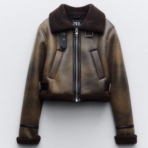 ZARA Doubled Faced Jacket | Brown